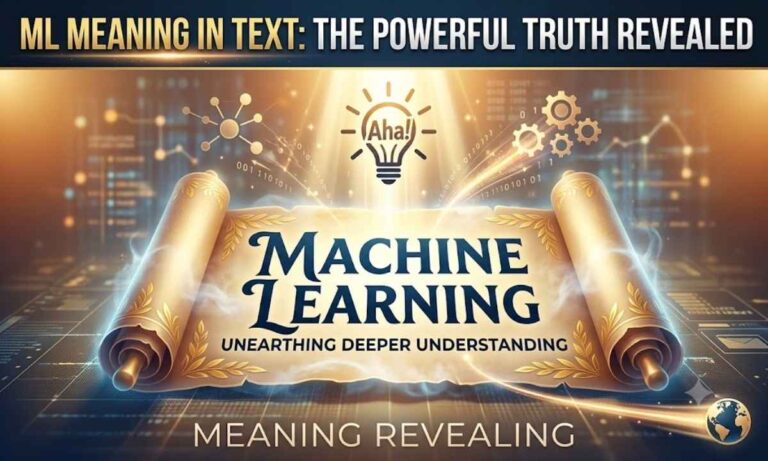 ML Meaning in Text The Powerful Truth Revealed