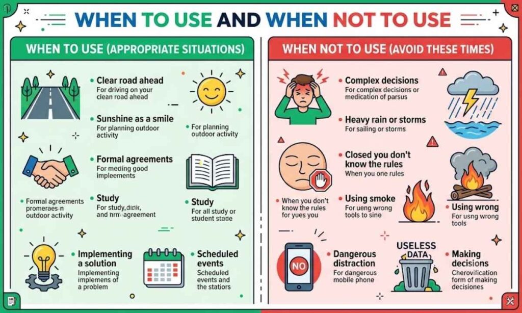 When to Use and When NOT to Use